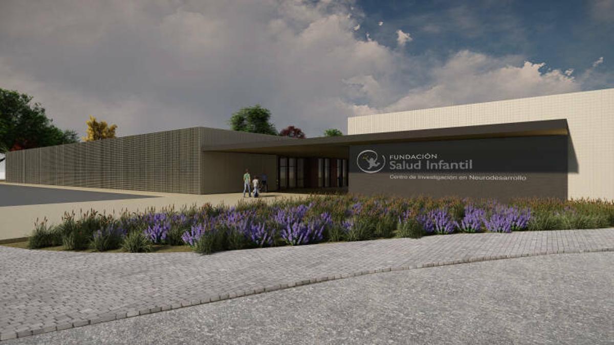 Proyecto del primer edificio del Instituto de Neurodesarrollo de Elche que en mayo iniciará la Fundación Salud Infantil