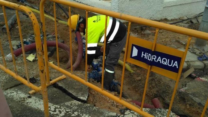 Los trabajos de adecuación de la red hídrica ya están concluyendo su primera fase.