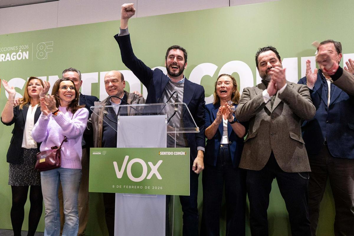 Alejandro Nolasco celebra los resultados de Vox