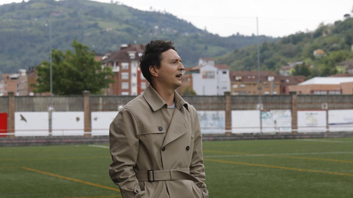 Adrián González, durante un partido de este curso.