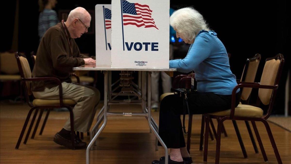 Votación en Fairfax, Virginia, en las elecciones de Estados Unidos