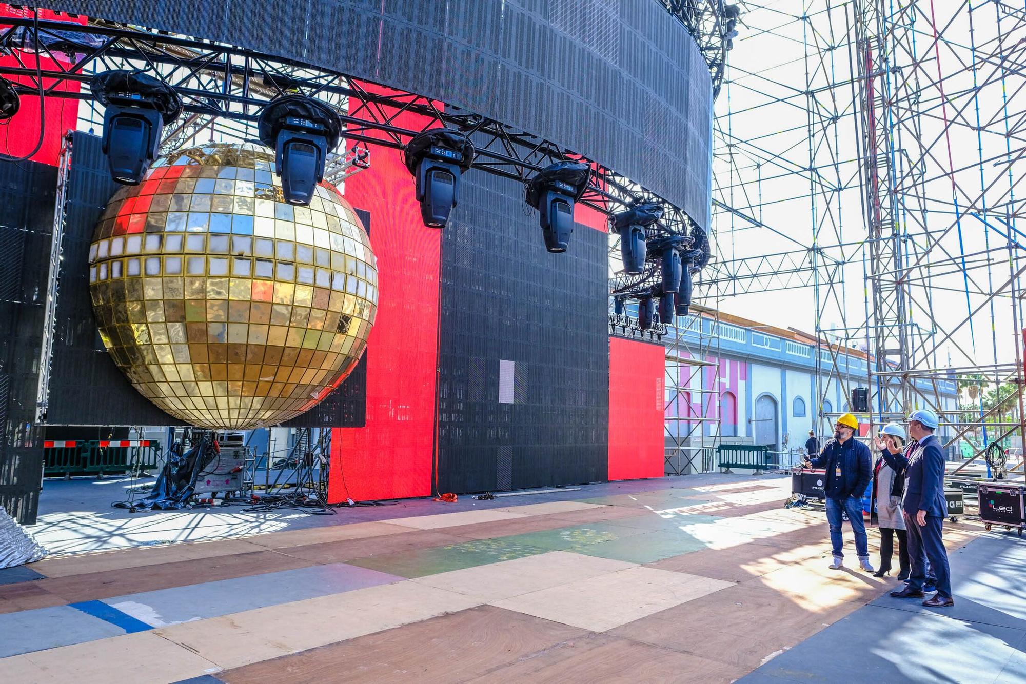 Visita al escenario de Studio 54 del Carnaval de Las Palmas de Gran Canaria