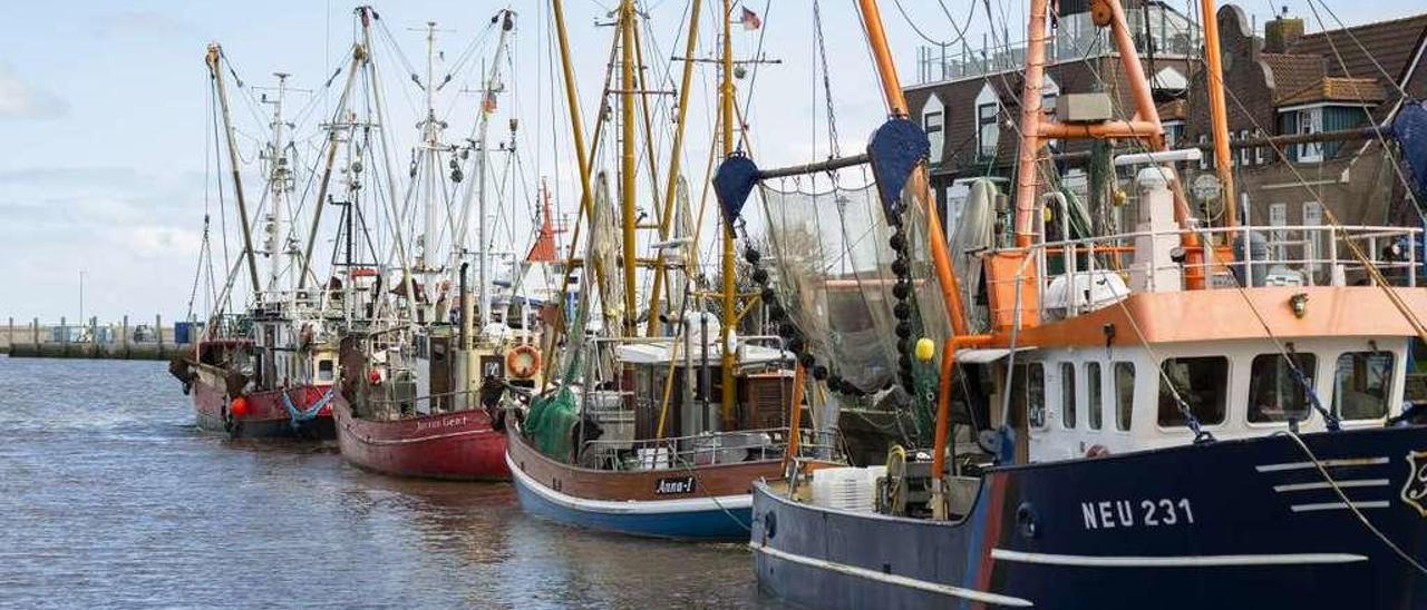 Buques de pesca amarrados en un puerto alemán. // Pixabay CC