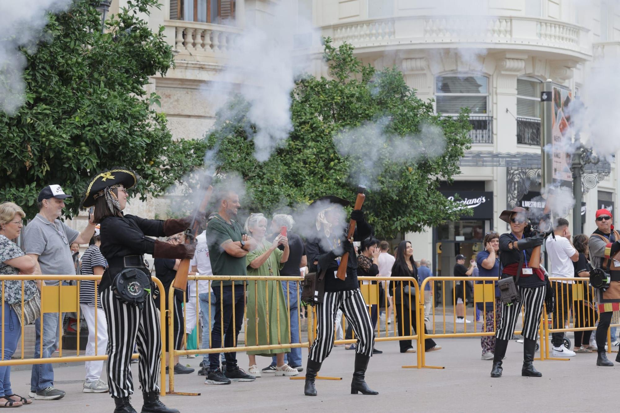 Trabucà en el centro de València