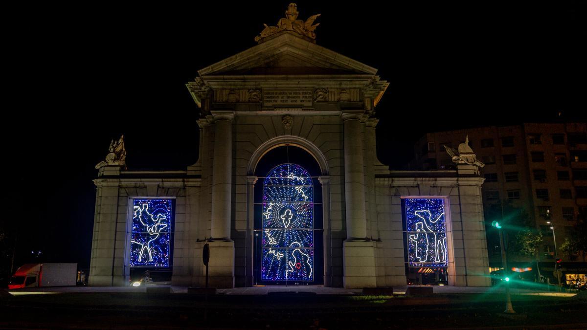 Luces de navidad, a 3 de diciembre de 2025, en Madrid.