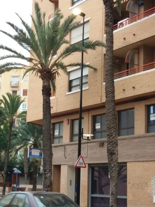 Nuevas farolas en Alicante