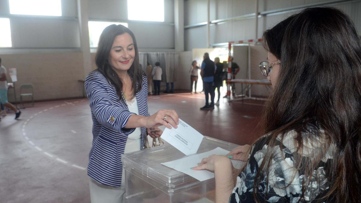 Sabela Fole, en las elecciones municipales de 2023.