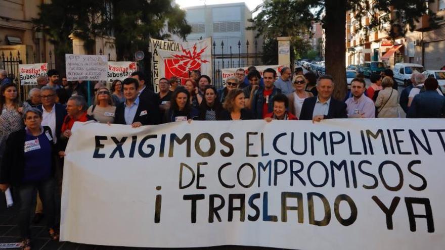 Protesta contra la subestación de Patraix