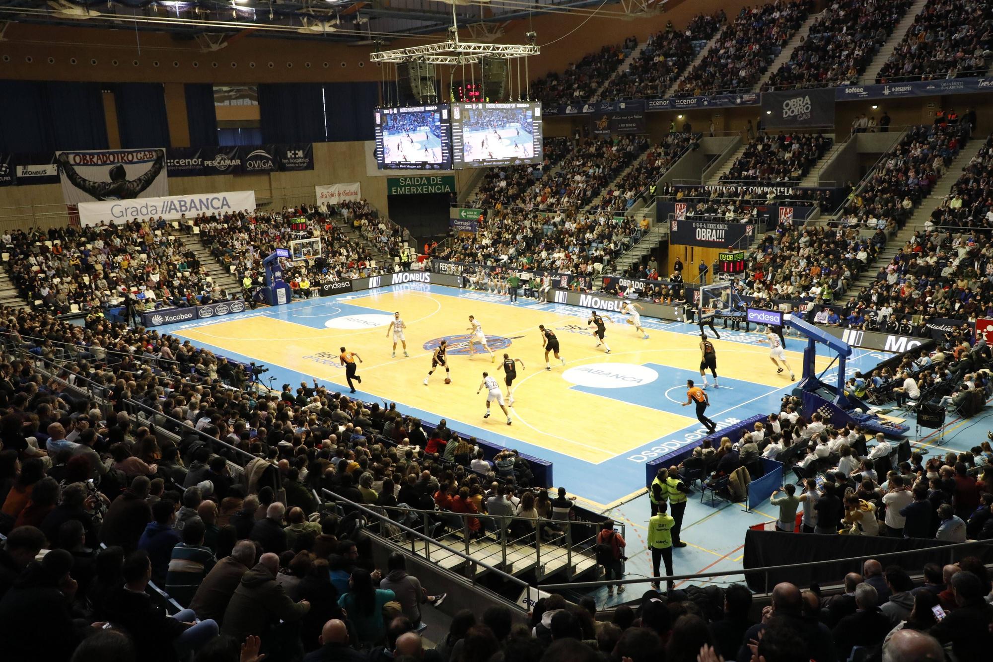 El Obradoiro cae ante el líder de la ACB: Obradoiro 78 - 84 Real Madrid