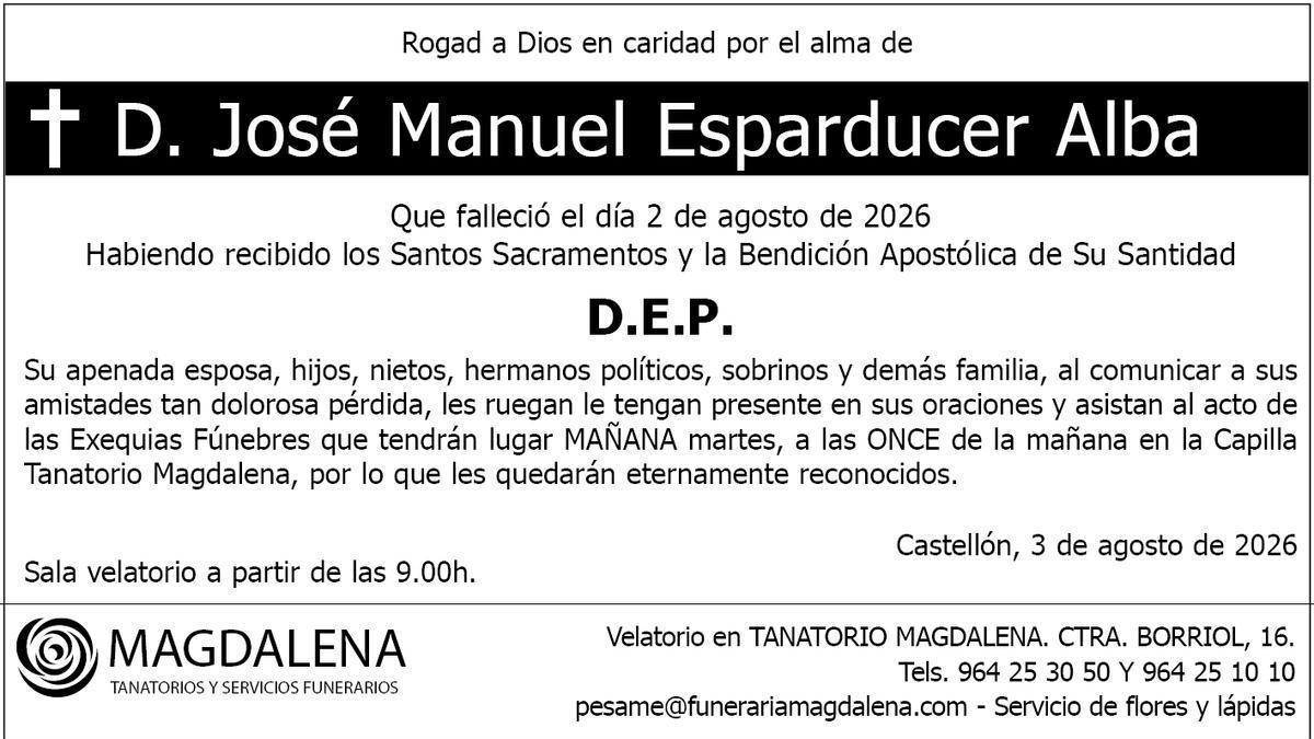 D. José Manuel Esparducer Alba
