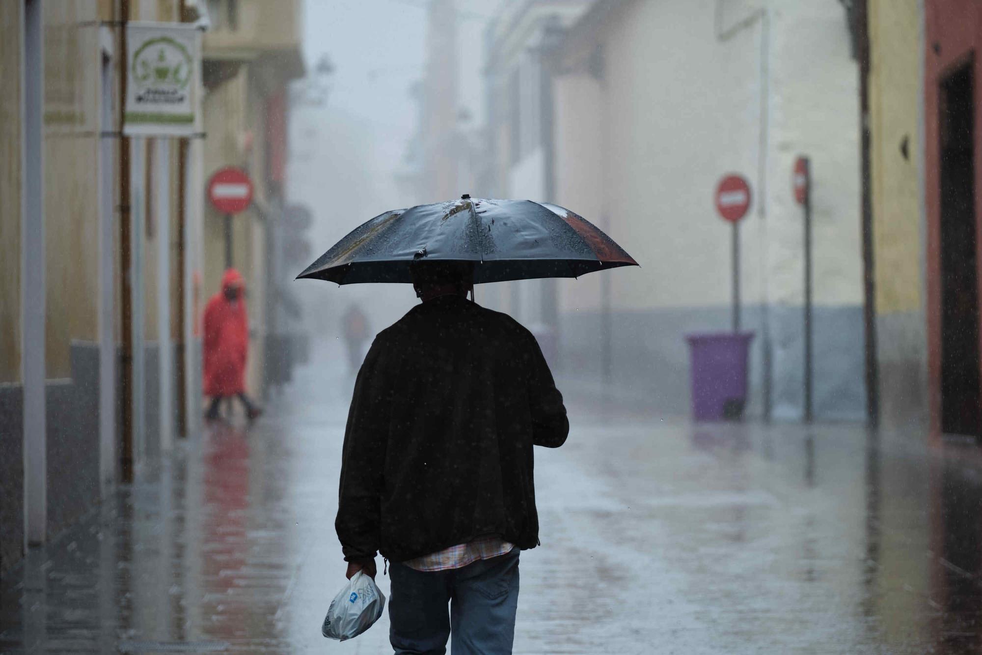 Primeras lluvias en Tenerife en la mañana del sábado 24 de septiembre de 2022