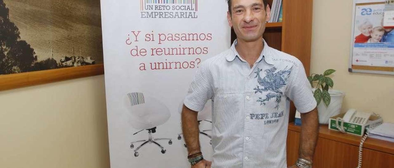 Pablo, uno de los participantes del programa de empleo. // Alba Villar