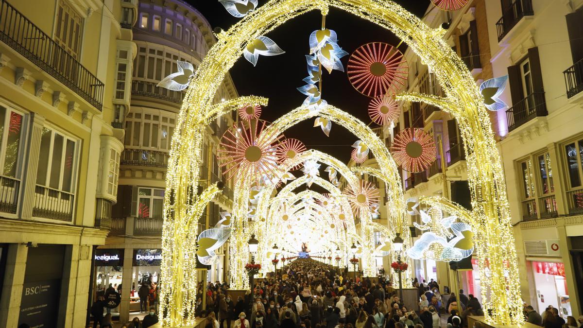 Encendido de las luces de Navidad en Málaga 2021