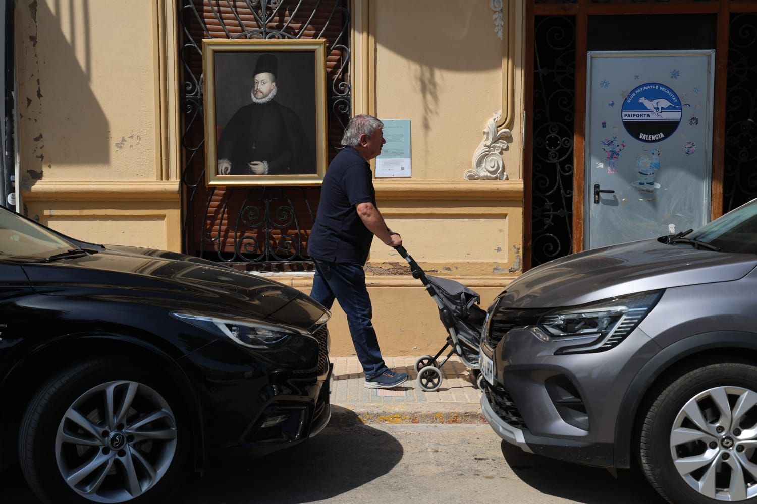 "Felipe II" de Sofonisba Anguisola, en el carrer Sant Jordi de Paiporta.
