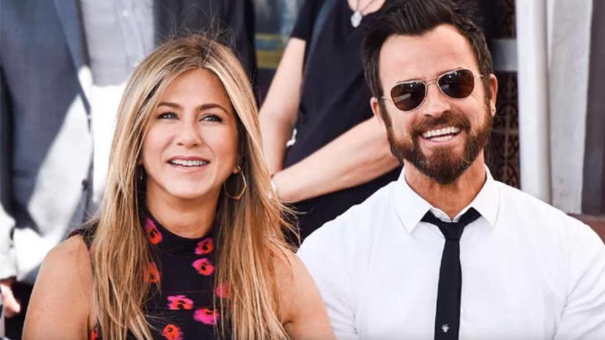 Jeniffer Aniston y Justin Theroux, cuando eran pareja.