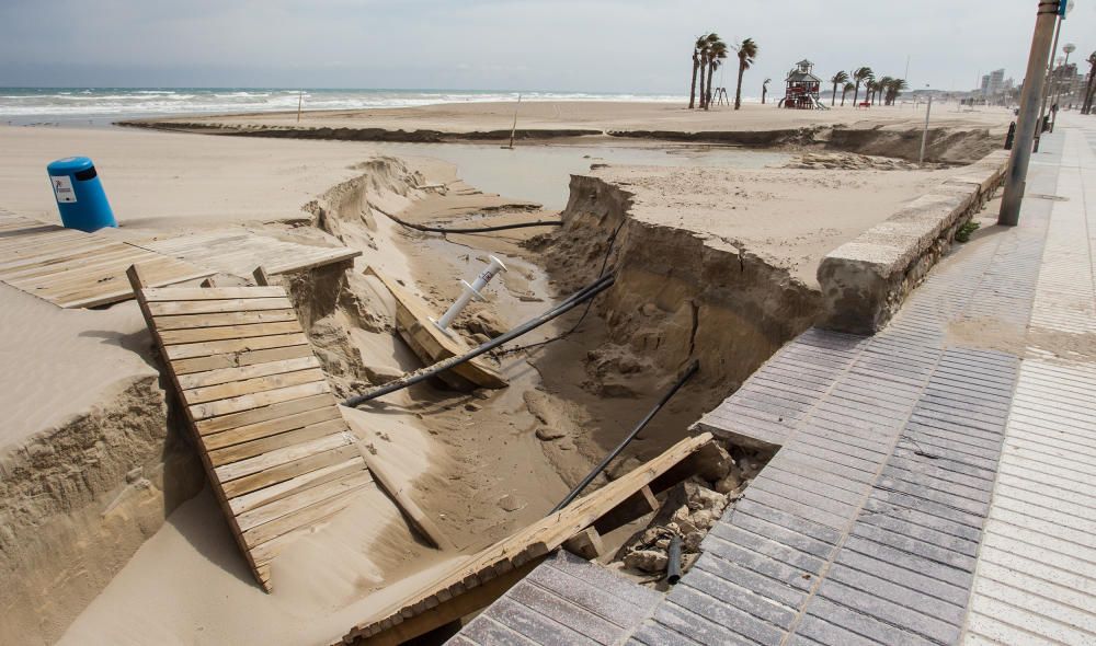 Así están las playas tras la gota fría