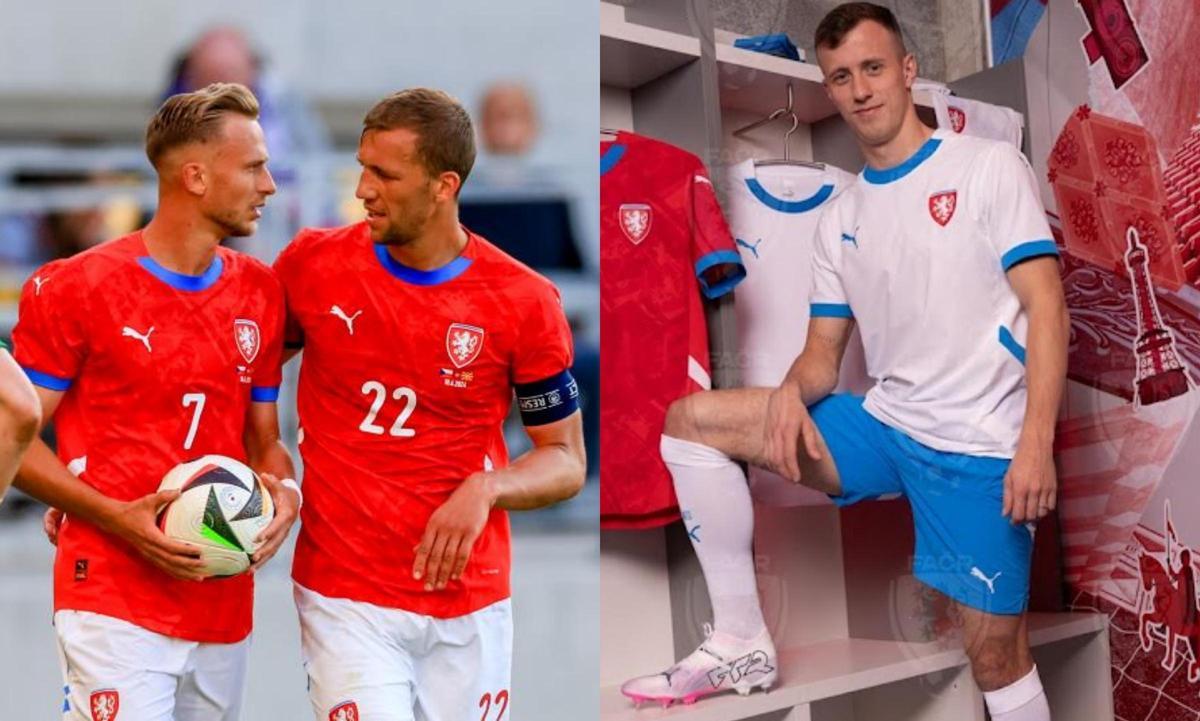 Comprar camiseta local y visitante de la República Checa para la Eurocopa 2024.