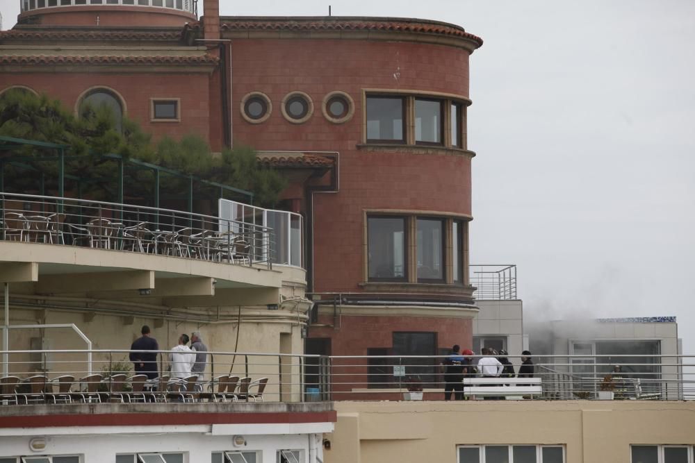 Incendio en la sauna del real Club de Regatas