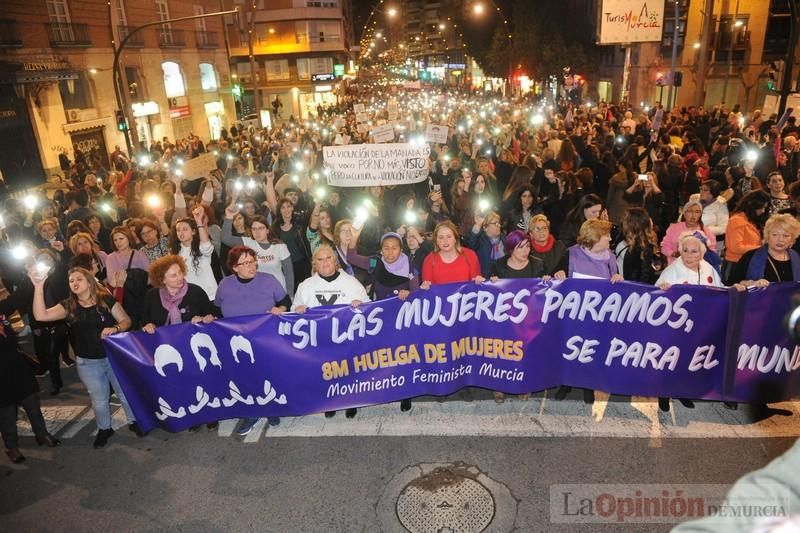 Manifestación por el Día de la Mujer en Murcia