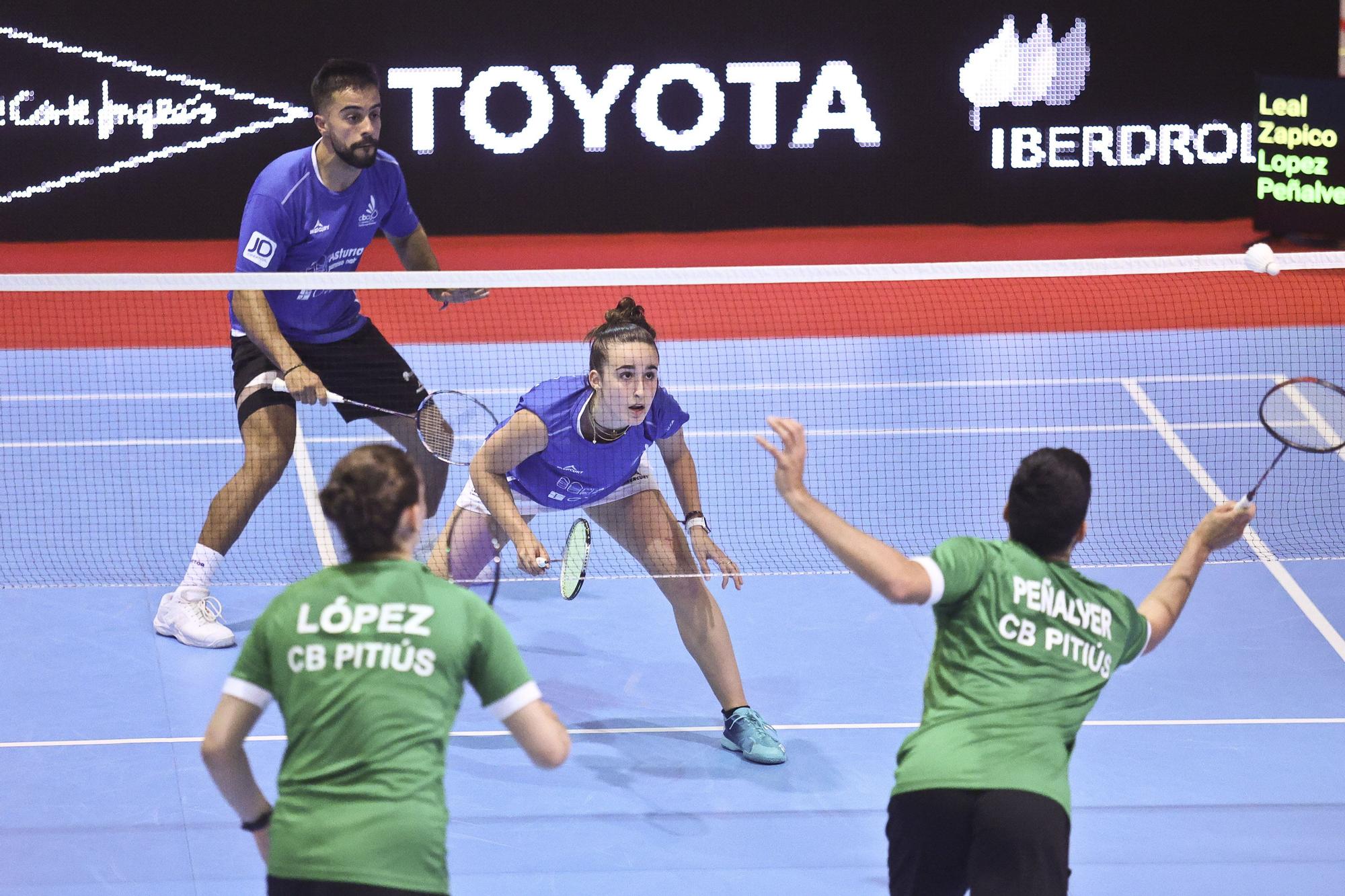 Victoria del Bádminton Oviedo en el partido de ida de la final de Liga