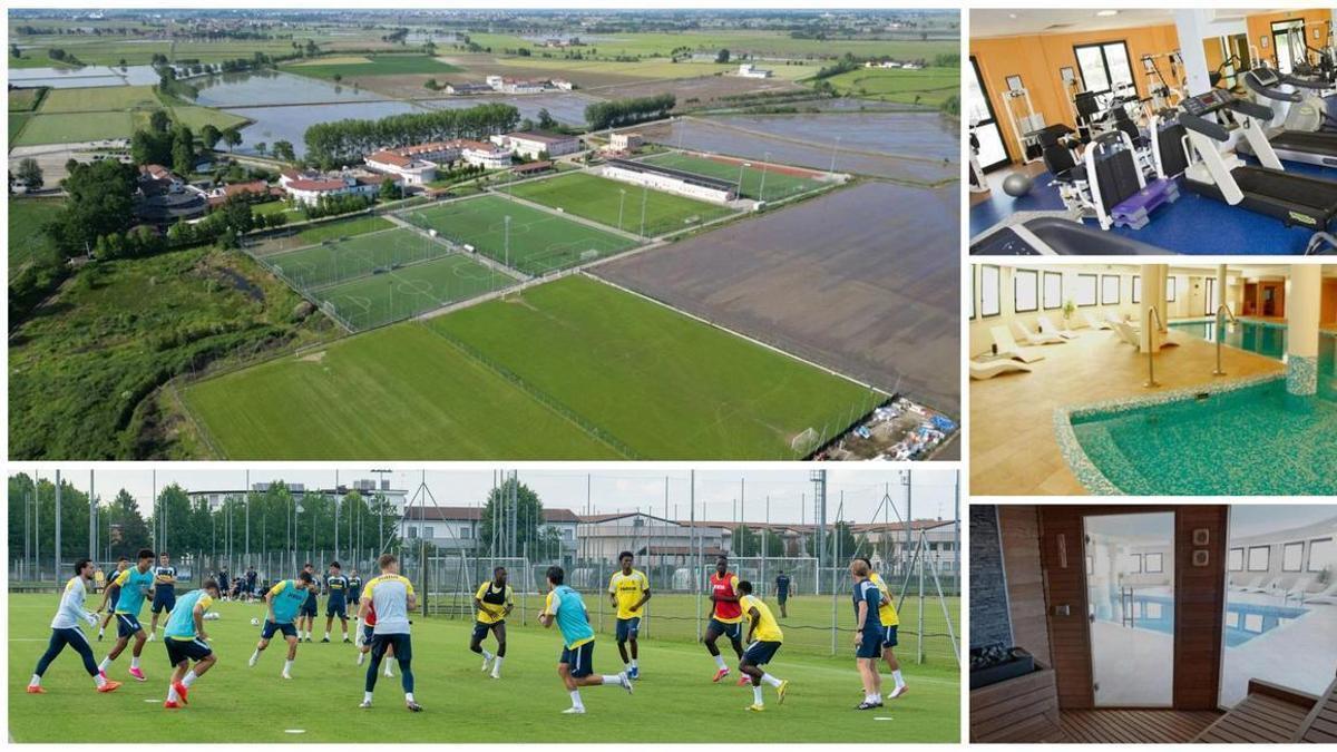 El Villarreal realiza su 'stage' de pretemporada en Italia en el Novarello Sporting Center, un complejo deportivo de primer nivel.
