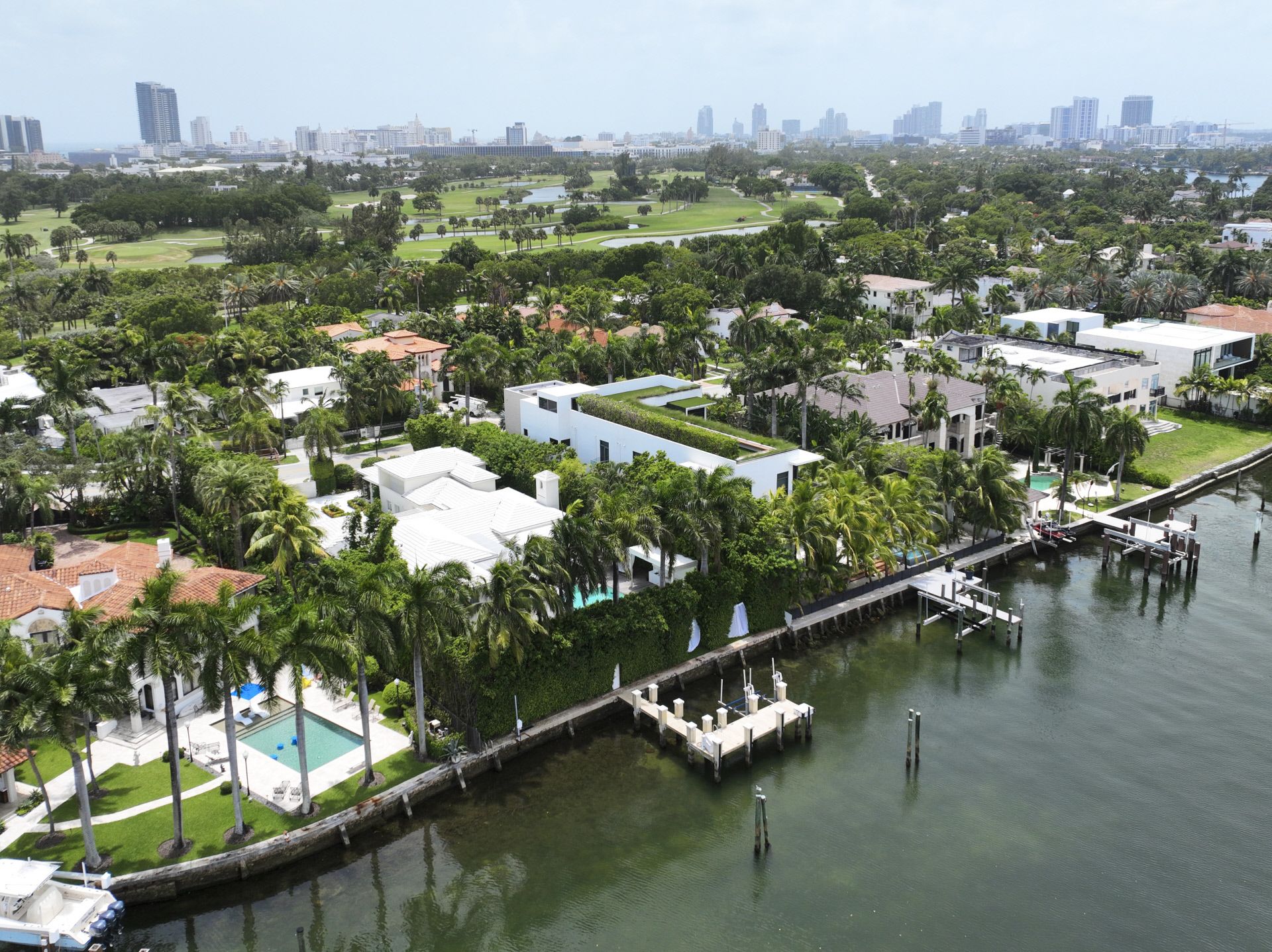 Vistas aéreas de la mansión de Shakira en Miami