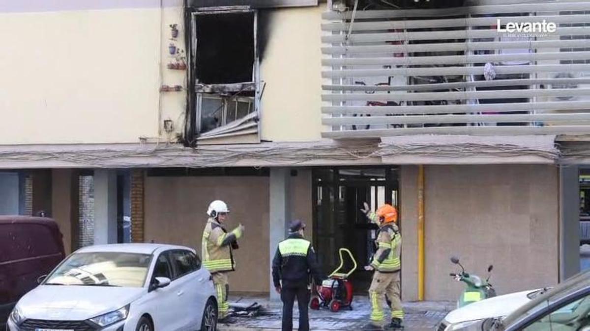 Un muerto en un incendio en un piso de Valencia