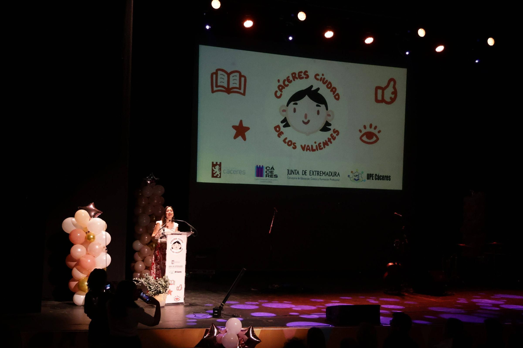 Ceremonia de clausura del programa 'Cáceres, ciudad de valientes'.