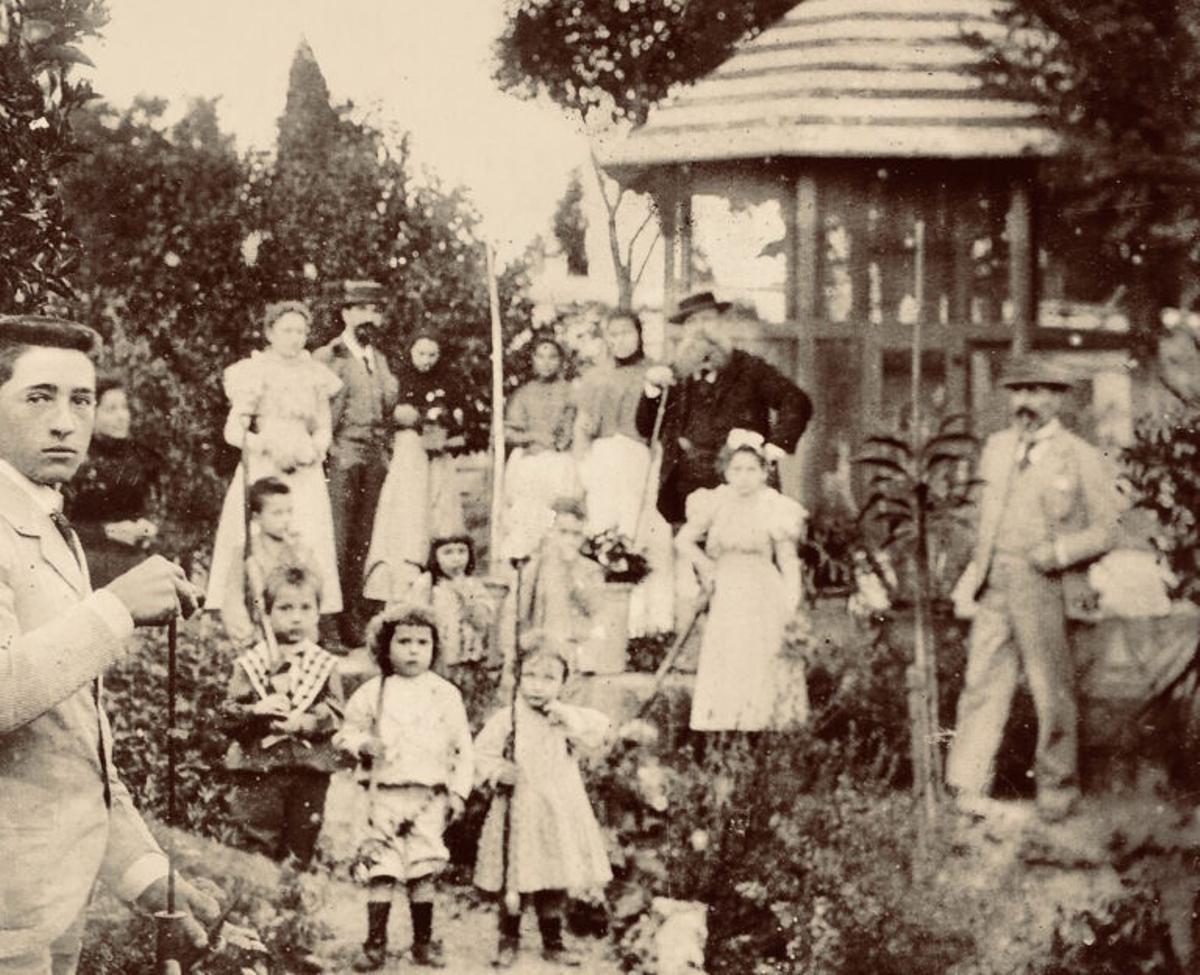 Una imagen retrospectiva de la finca, cuando había un jardín botánico.