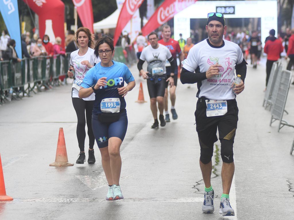 Llegada y podios de la 10k, la media maratón y la maratón de Murcia (I)