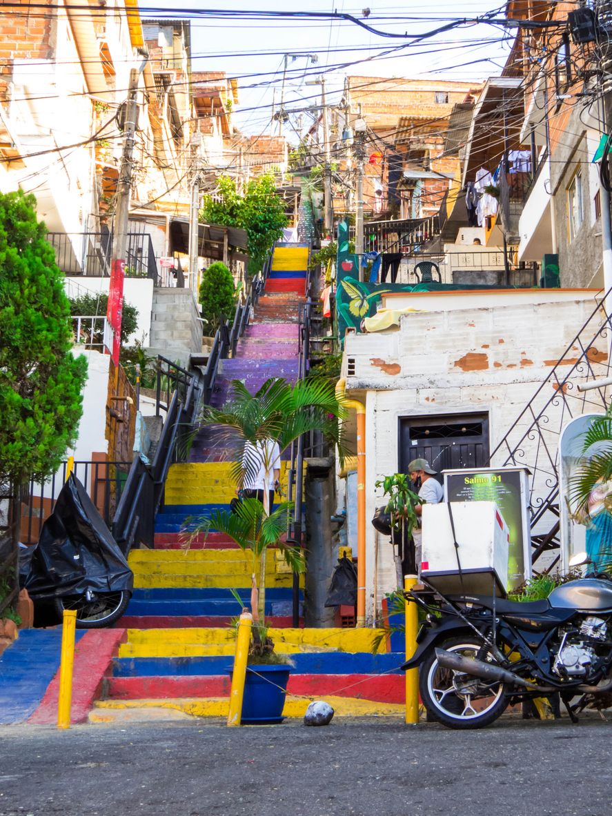 Casas en la Comuna 13 de Medellín.