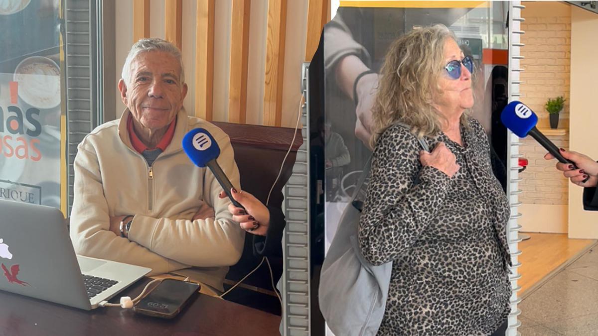 Eduardo y Montse esperan a su tren en Atocha, dirección Barcelona.