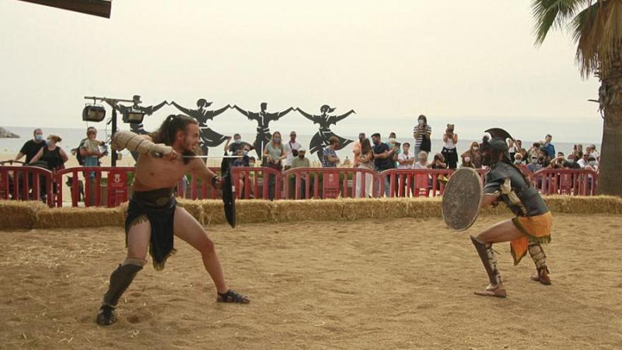 Lluita de gladiadors romans en el recinte firal del passeig  | AJUNTAMENT DE BLANES