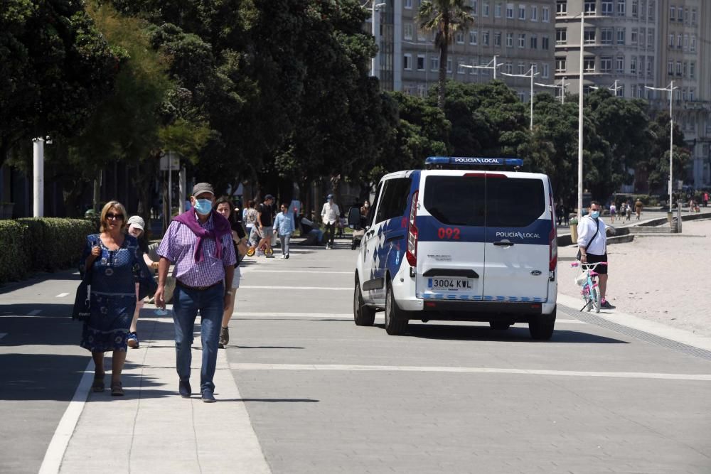 El buen tiempo acompaña la desescalada en A Coruña