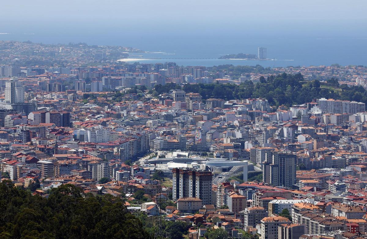 Una vista general de Vigo.