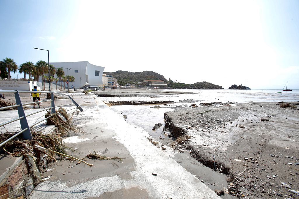 Estas son las imágenes que deja la DANA a su paso por Águilas