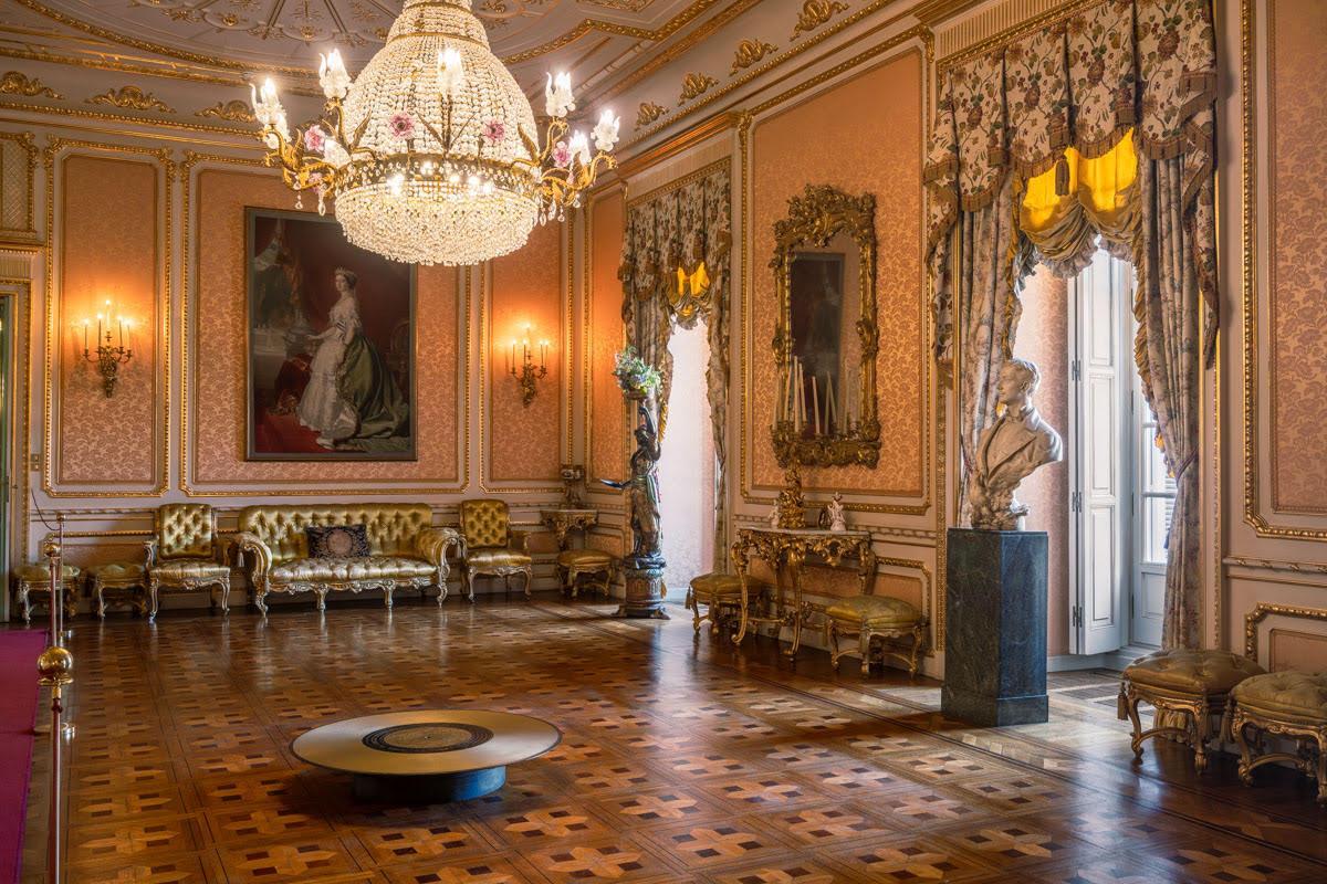 Sala de arte contemporáneo del Palacio de Liria en Madrid.