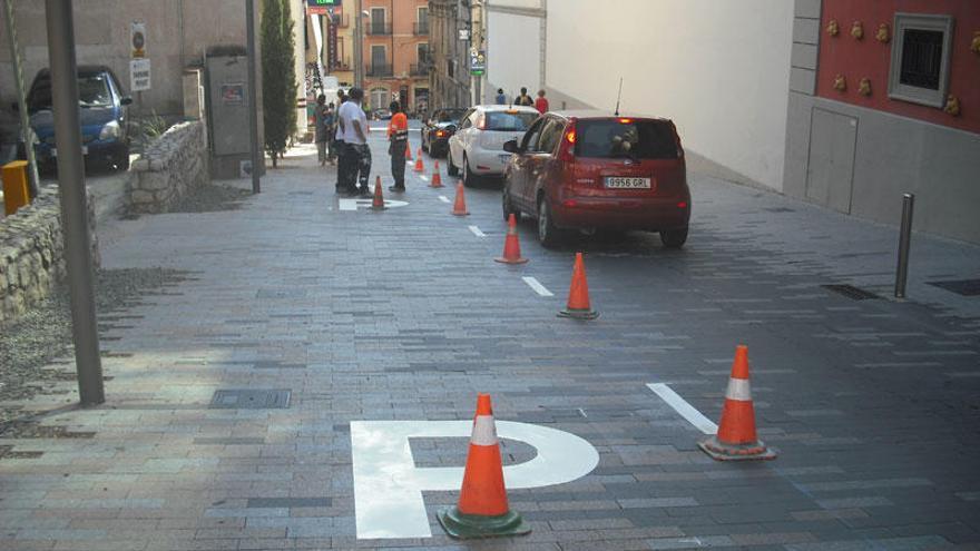 La nova senyalització del carrer.