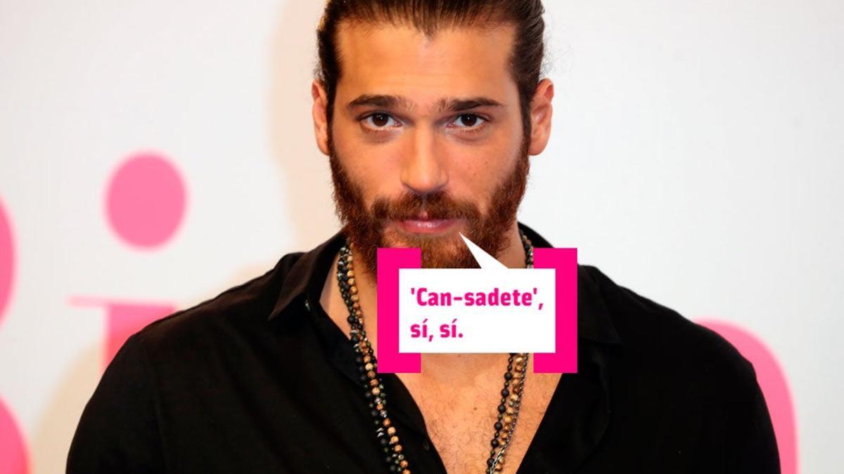 El actor Can Yaman durante su visita a España en el photocall del programa 'Volverte a ver'