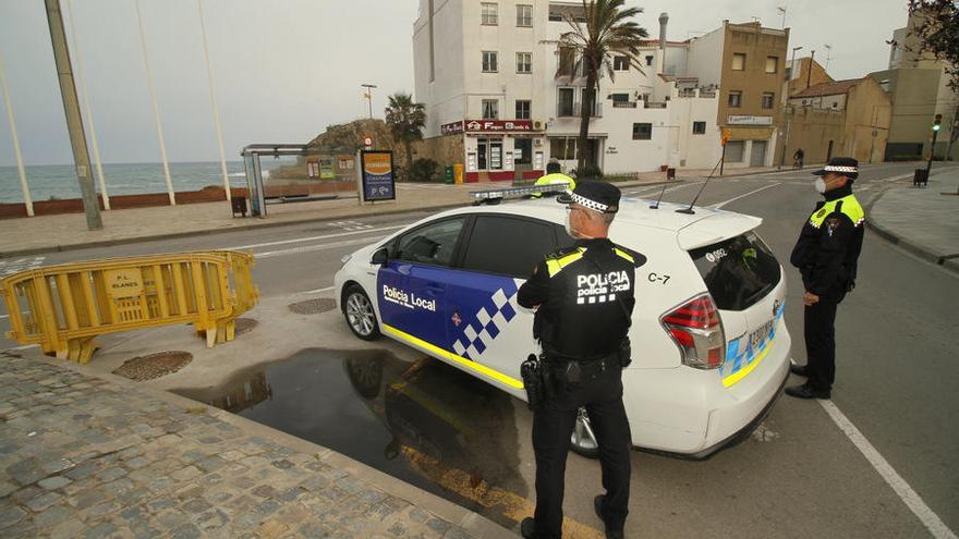 Una patrulla del cos de policia municipal.