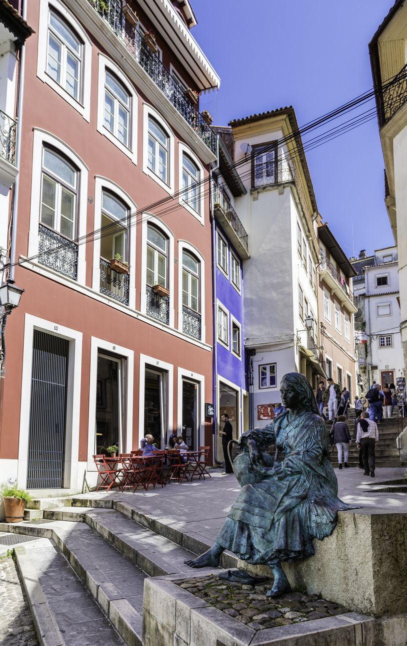 Calles de Coímbra en Portugal