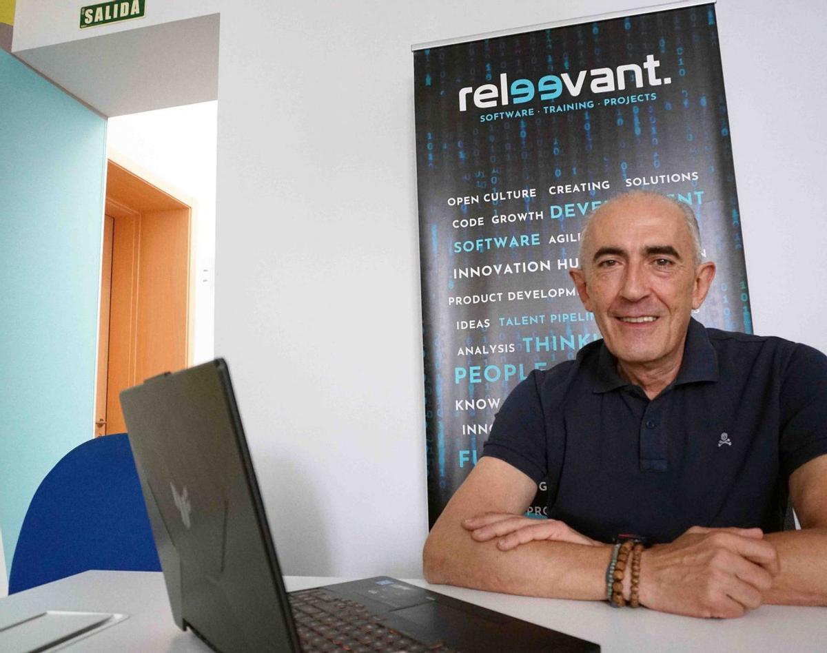 Josema Ezquerra, CEO de la startup malagueña Releevant. | ÁLEX ZEA