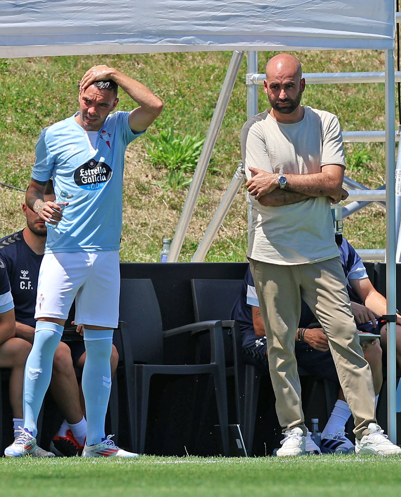 Las imágenes del amistoso Celta 2 - 1 Sporting de Gijón, en Afouteza