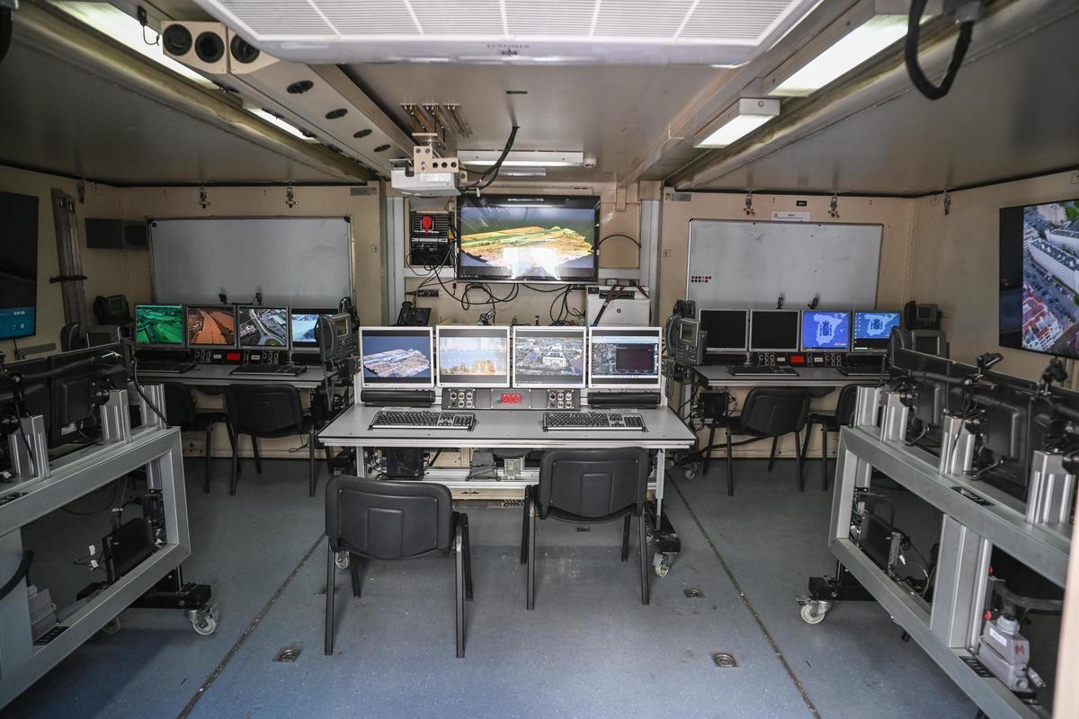 Interior del Puesto de Mando.