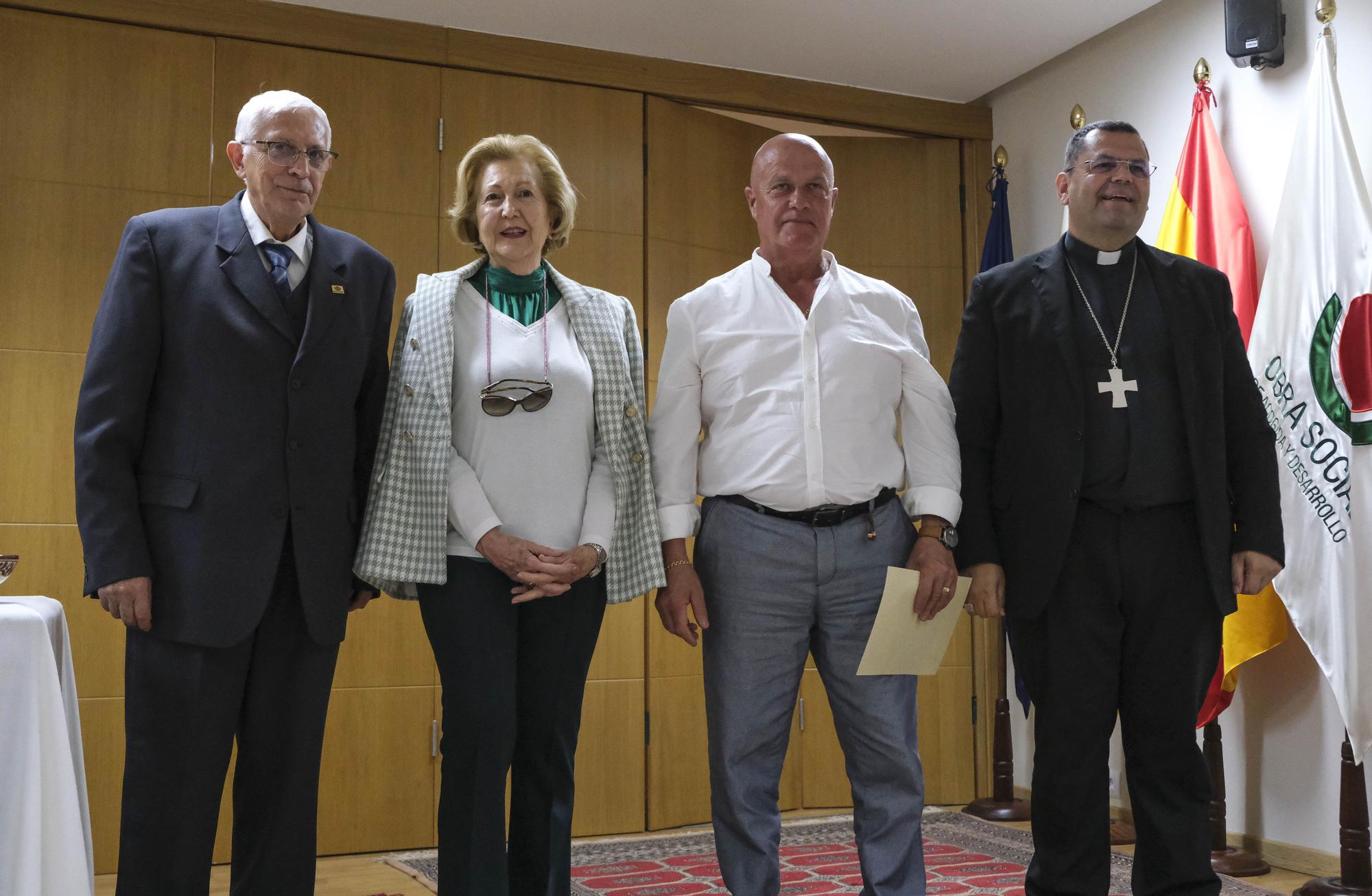 Acto de la Obra Social homenaje a los voluntarios ejemplares.