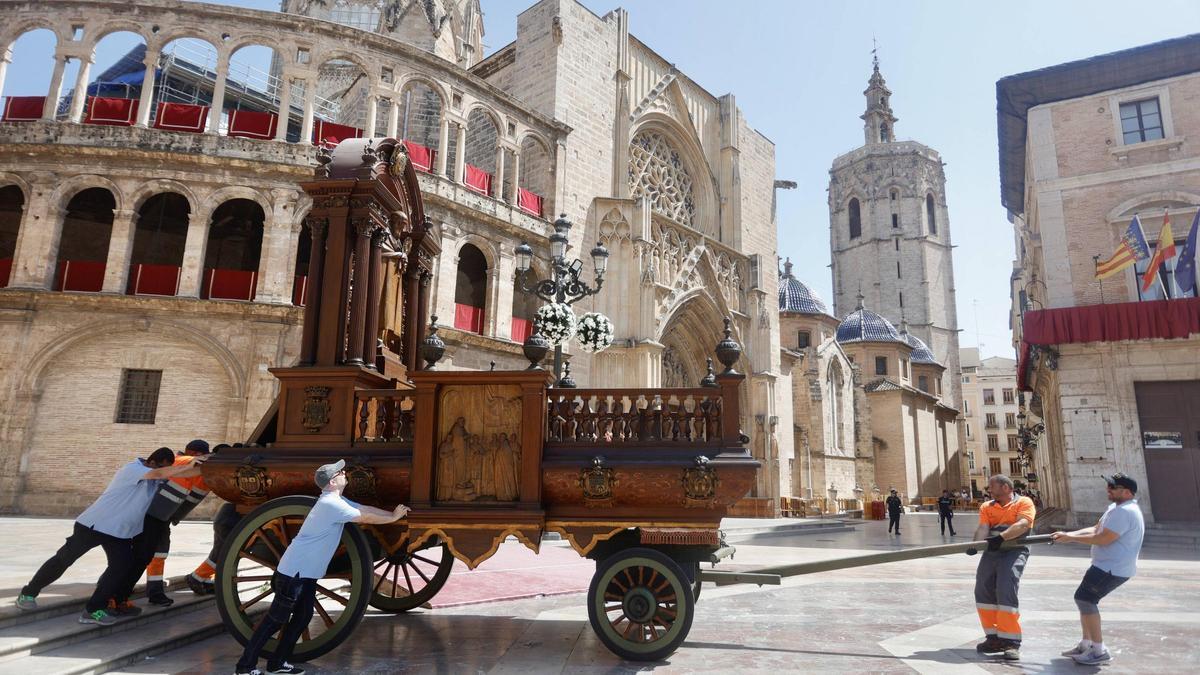 Roca del Patriarca en el pasado Corpus