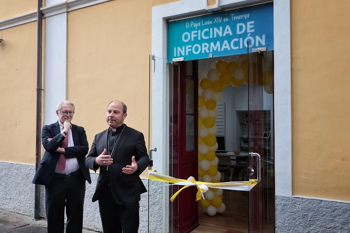 Presentación en La Laguna (Tenerife) de la primera oficina en España para la visita del papa León XIV Presentación en La Laguna (Tenerife) de la primera oficina en España para la visita del papa León XIV