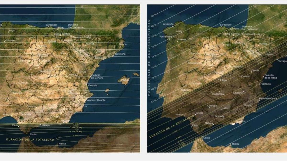 Los próximos eclipses en España.