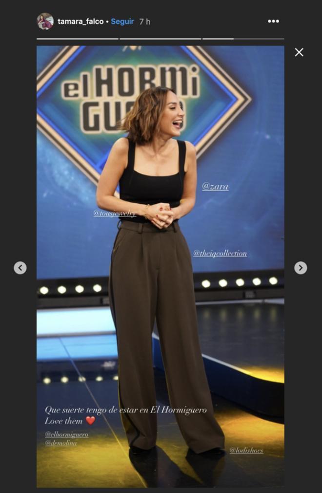 Tamara Falcó en El Hormiguero