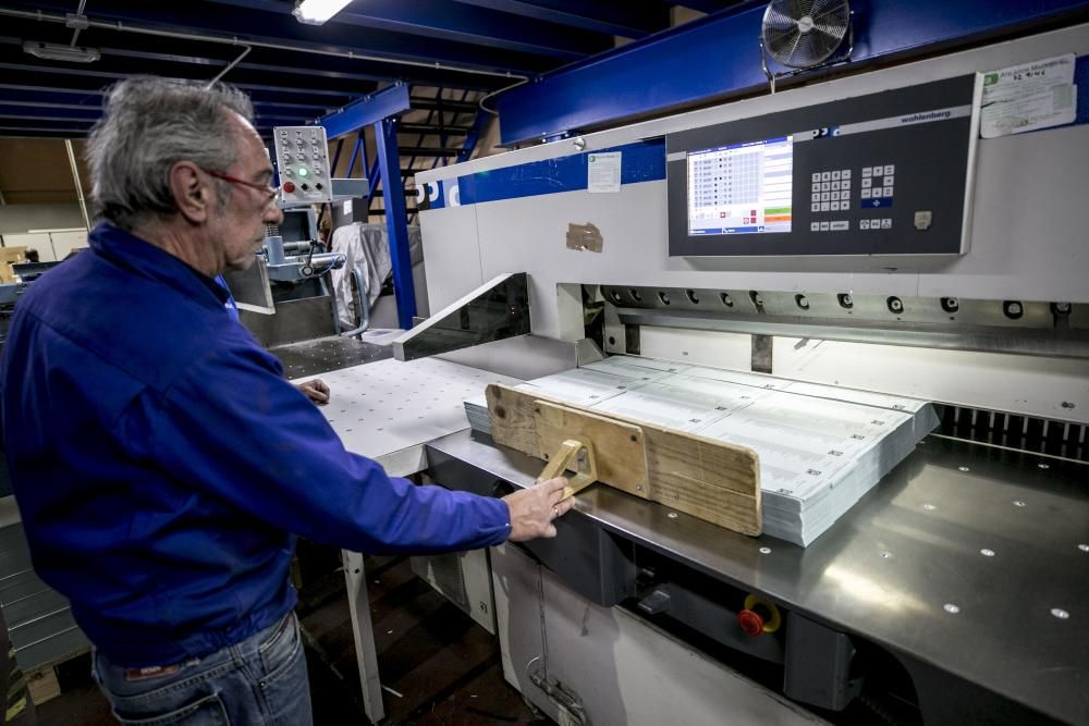 La fábrica de papeletas electorales de Siero